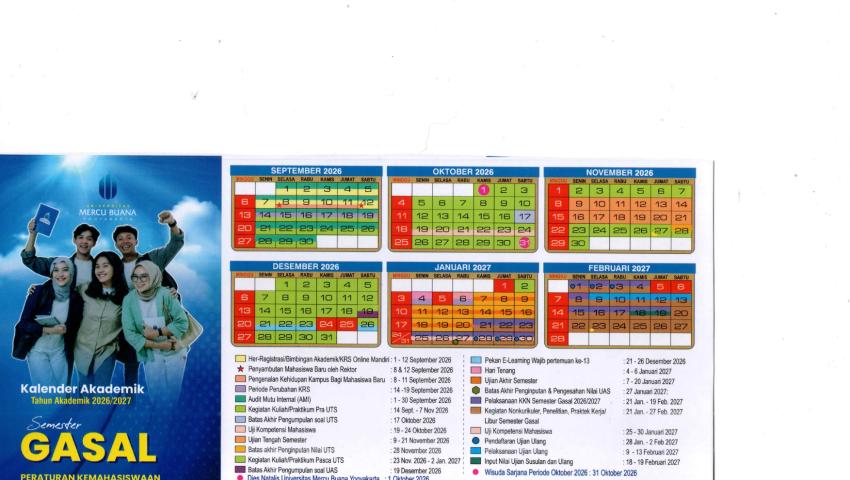 Kalender Akademik Tahun Ajaran 2026/2027
