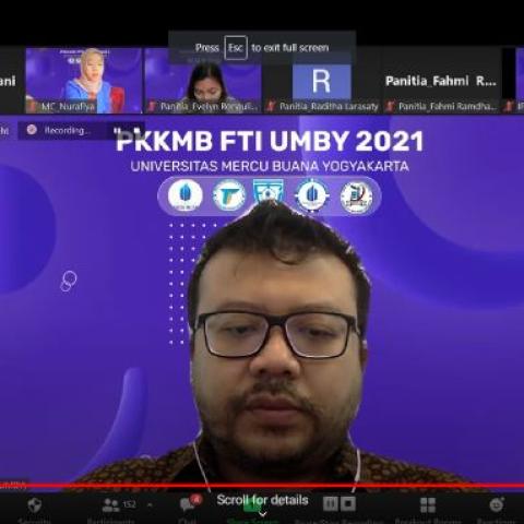 Melalui PKKMB, BEM FTI Ajak Mahasiswa Baru Menjadi Sociopreneur Berbekal Teknologi