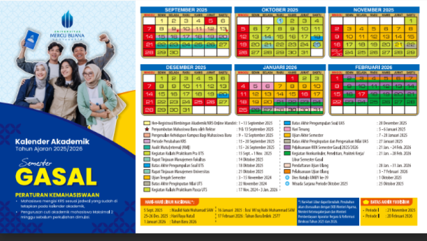 Kalender Akademik Tahun Ajaran 2025/2026